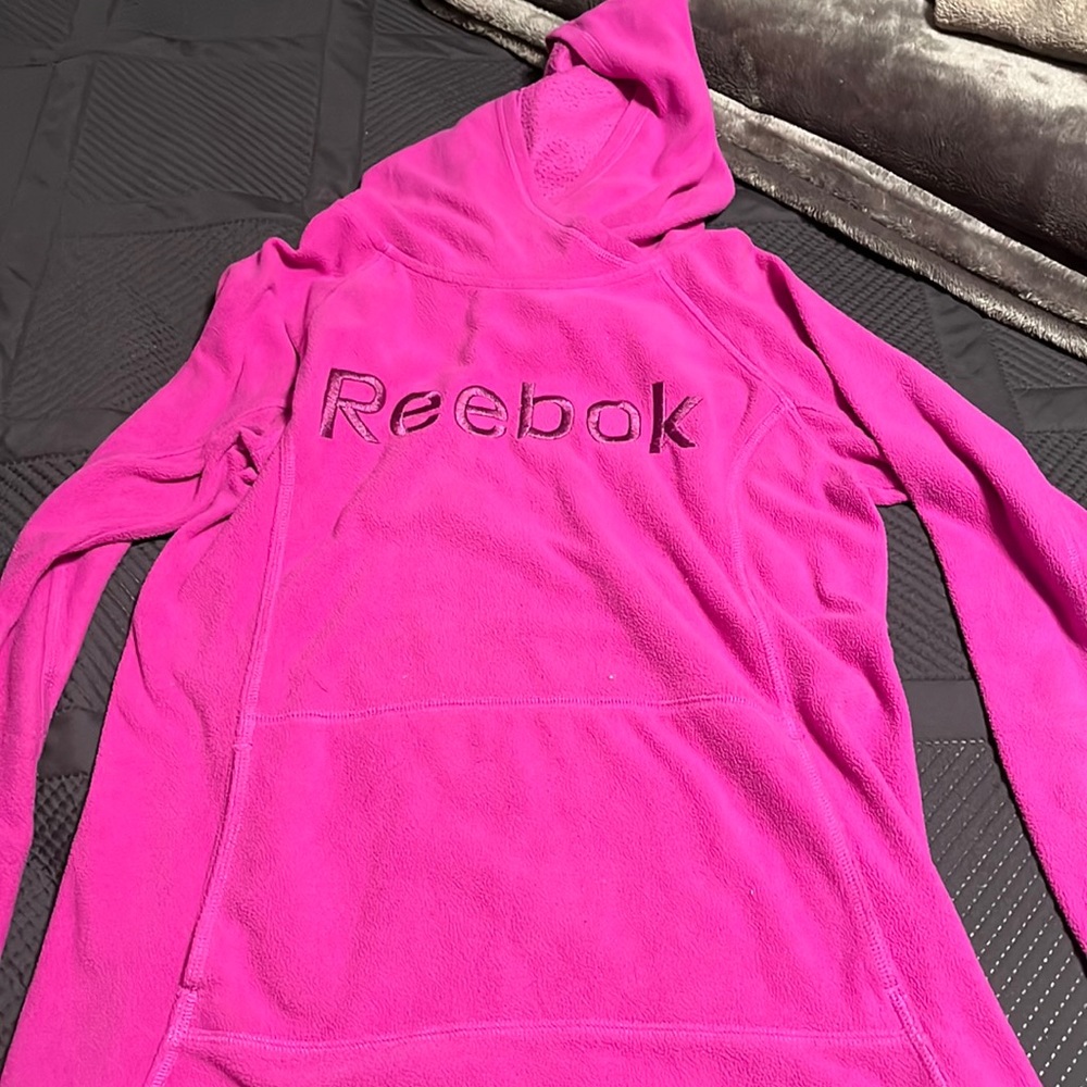 reebok size small purple hoodie